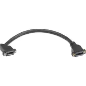 Tehalit Hager GMDSDP DisplayPort Kabel Buchse-Buchse 0.2m, für Panelmontage D-SUB