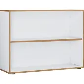 VCM Bücherregal "Holz Büro Regal Bücher Ordner Aktenregal Salia 2f", weiß, B:100cm T:33cm, Regale, Bücherregal