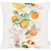 Apelt Dekokissen "6752", orange (orange, bedruckt), B:48cm H:5cm L:48cm, Baumwolle, Dekokissen_Sitzkissen_Kissenhüllen, Dekokissen