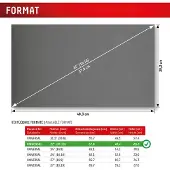 Displex Displayschutzfolie "Privacy Safe Blickschutzfilter", schwarz, B:39cm H:5cm T:63mm, Displayfolien, Blickschutzfolie, Schutzfolie, Bildschirmschutz, kratz- & stoßfest, Displayschutzfolie