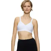Triaction by triumph Sport-BH "Triaction Wellness N", Damen, Gr. 75, Cup E, weiß, Single Jersey, Obermaterial: 77% Polyamid, 23% Elasthan (LYCRA), BHs Sport-BH, atmungsaktiv und hoher Support