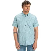 Quiksilver Kurzarm Hemd Apero Organic Classic Aquifer Florever - M