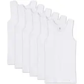 Sanetta Unterhemd "Unterhemd 6er Pack", Jungen, Gr. 128, N-Gr, weiß, Obermaterial: 100% Baumwolle CO., Unterhemden Unterhemd