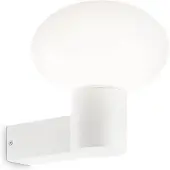 Ideal Lux Moderne Wandleuchte Clio Aluminium Weiß 1 Leuchte E27