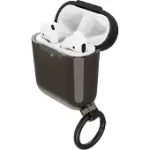 Otterbox Ispra Tasche Apple AirPods - Black Hole - Polycarbonat, Thermoplastisches Elastomer, Zinklegierung Body - Sturzsicher, Abriebfest, Robuster Rahmen, Kratzfest - Karabinerclip