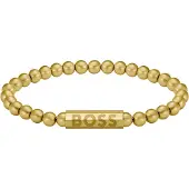 BOSS Armband "SPHERE" Gr. M, gold (gelbgoldfarben), Armbänder, M, Edelstahl, Armband