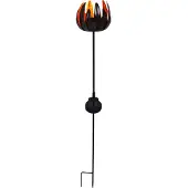Näve LED Gartenleuchte "Blume", braun (kupferfarben), H:90cm T:15cm, Leuchten, LED Gartenleuchte