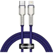 Baseus Cafule, 1 m, Lightning, USB C, Männlich, Männlich, Violett