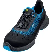 Uvex 1 G2 Sicherheitsschuh S1 Halbschuh gelocht schwarz/blau 46 - 6829046 - schwarz/blau