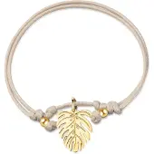 Ailoria Armband "Armband beige/silber JUNGLE", gold, Armbänder, Kinder, Edelstahl, Armband
