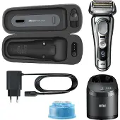 Braun Series 9 Pro 9496cc, Folienschaber, Silber, Akku, Lithium-Ion (Li-Ion), Integrierte Batterie, 42 Tag(e)