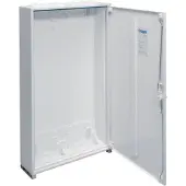 Hager FWB62D Feldvert. AP, univers, IP44, SKII, 144PLE, 2x6 Reihen 950x550x161mm, leer m. Tür