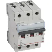 Legrand 404217 TX3 Leitungsschutzschalter C-Charakteristik, 4A, 3-polig, 10kA, 400VAC, 3TE
