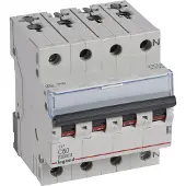 Legrand 404244 TX3 Leitungsschutzschalter C-Charakteristik, 50A, 3-polig+N, 10kA, 400VAC, 4TE