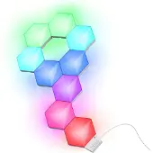 Trust GXT 905 Vybz, Sechseck, Wand, Weiß, 24 W, RGB, Multi