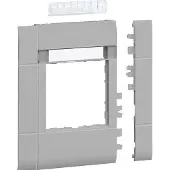 Hager GR1202ALAN Rahmenblende modular, BRH/A/S, ZS 55, OT 120, hfr, Beschriftungsfeld, lack alu