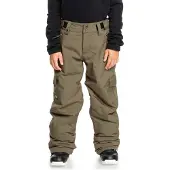 Quiksilver Skihose "Porter" Gr. 10, braun (canteen), Hosen, Kinder, 10, Normalgrößen, Obermaterial: 100% Polyester., Skihose
