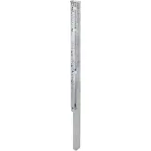 GAH Alberts Zaunpfosten ALBERTS, grau (feuerverzinkt), B:6cm H:240cm T:4cm, Stahl, Zaunpfosten, Zaunpfosten, 60x40 mm für Doppelstabmattenzaun, 240 cm, mit Flacheisen