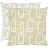 Apelt Dekokissen "3966" Gr. 1, beige (beige, weiß, gemustert), B:46cm H:0,1cm L:46cm, Baumwolle, Dekokissen_Sitzkissen_Kissenhüllen, Dekokissen, Wendekissenhülle ohne Füllung, 1 Stück