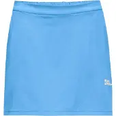 Jack Wolfskin Skort "HIKING ALPINE SKORT W", Damen, Gr. 44, blau (mid, blau), Obermaterial: 87% Polyester, 13% sonstige Fasern, Röcke Skort