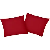 Bellana Kissenbezug "Mako-Jersey-Exclusiv", rot (rubin), B:80cm L:80cm, Baumwolle, Obermaterial: 100% Baumwolle, Kissenbezüge, Kissenbezug, aus reiner Baumwolle