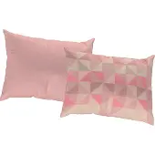 Adam Audio Dekokissen ADAM "Bio Bel", rosa (rosa, gemustert), B:40cm L:60cm, Baumwolle, Dekokissen_Sitzkissen_Kissenhüllen, Dekokissen, Reißverschluss, gemustert, Wendekissenhülle ohne Füllung, 1 Stück