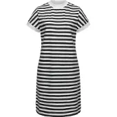 Ragwear Shirtkleid "Sommerkleid Katchi Stripes", Damen, Gr. XL, N-Gr, schwarz, Obermaterial: 80% Baumwolle CO(Bio). 20% Polyester Pol. recyc.., Kleider Shirtkleid