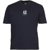 Armani Exchange für Herren. XM000363AF12308UB101 Logo-T-Shirt navy (L), Lässig, Baumwolle, Kurzarm, Marine