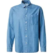 Selected Regcarlo Denim Langarmhemd
