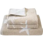 Dyckhoff Handtuch "Maritim, Starfish", beige (greige), B:50cm L:100cm, Frottier, Obermaterial: 100% Baumwolle, Handtücher, Handtuch