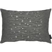 Apelt Dekokissen "6301" Gr. 1, silber (anthrazit, silberfarben, gemustert), B:35cm H:5cm L:50cm, Polyester, Dekokissen_Sitzkissen_Kissenhüllen, Dekokissen