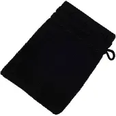 Gozze Waschhandschuh GÖZZE "Berlin", schwarz, B:17cm L:24cm, Frottier, Handtücher, Waschhandschuh