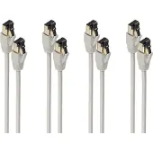 Shiverpeaks BS08-41070-4, 10 m, Cat8.1, F/FTP (FFTP), RJ-45, RJ-45, Grau