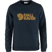 Fjällräven - Bio-Baumwoll-Sweatshirt - Fjällräven Logo Sweater M Dark Navy für Herren aus Baumwolle - Größe M - Navy blau