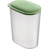 Koziol Vorratsdose CONNECT OVAL STORAGE L, 2,5 Liter, Frischhaltedose mit luftdichtem Deckel, Farbe: grün
