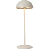 Lucide JOY – Wiederaufladbare Tischlampe für Innen- und Außenbereich – Batteriebetrieb – Durchmesser 12 cm – LED, dimmbar – 1x 1,5W, 3000K – IP54 – Weiß