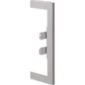 Hager BR65170W7035 Wandanschlussblende zu BR/H/N/A/S 68x170mm OT 80mm aus Stahlblech in lichtgrau