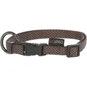 Kerbl GoLeyGo Set, Halsband + Bandleine mit Adapter 15mm x 29-45cm, 1cm x 1,4-2m, braun, S, max.15kg