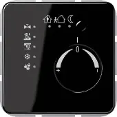 JUNG Raumtemperaturregler UP CD KNX sw glz CD2178SW