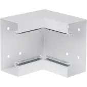 Hager BRS6513047035 Inneneck aus Grundprofil Stahlblech zu BRS 70x130mm Oberteil 80mm lichtgrau