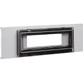 Hager R82347035 Blende AEE 9-fach PVC BR OT 120 lgrau