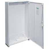 Hager FWB61D Feldvert. AP, univers, IP44, SKII, 72PLE, 1x6 Reihen 950x300x161mm, leer mit Tür