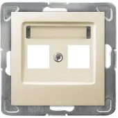 Ospel Impresja GPK-2Y/p/27 Keystone Doppel-Gehäuse, Einfach, Ecru
