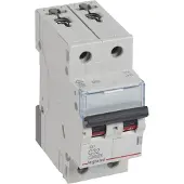 Legrand 404208 TX3 Leitungsschutzschalter C-Charakteristik, 32A, 2-polig, 10kA, 400VAC, 2TE