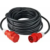 As Schwabe AS-Schwabe CEE-Verlängerung, schwarz, 1,6m H07RN-F 5G4 , 400V/32A/5polig