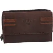Mustang Leder Geldbörse Asti Loudi Wallet Dark Brown braun