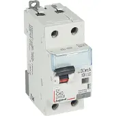 Legrand 411065 DX3 FI/LS-Schalter C-Charakteristik, 40A, 1P+N, 6kA, 30mA, Typ A, 230VAC, 2TE