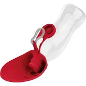 Hunter - Outdoor Drinking Bottle with Silicone Bowl List - Hundezubehör Gr 550 ml rot