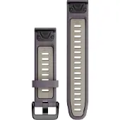 Garmin Quickfit-armbänder, Silikon orchidee/heller sand/schwarz 20 mm