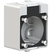 Pce 106-0g Aufputzgehäuse grau IP44